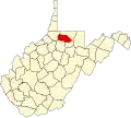 State map highlighting Marion County