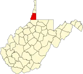 State map highlighting Marshall County