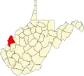 State map highlighting Mason County