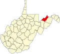 State map highlighting Mineral County