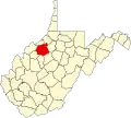 State map highlighting Ritchie County