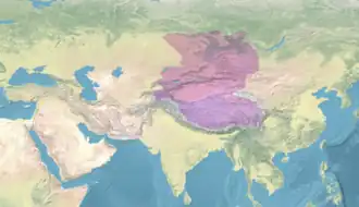The furthest extent of the nation, in 1717.