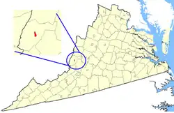 State map highlighting Covington