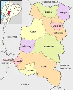 Cantons of Chimborazo Province