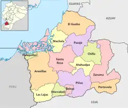 Cantons of El Oro Province