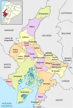 Cantons of Guayas Province