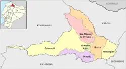 Cantons of Imbabura Province