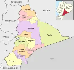 Cantons of Morona Santiago Province