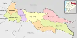 Cantons of Sucumbíos Province