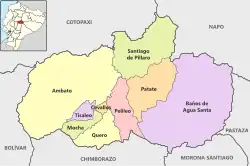 Cantons of Tungurahua Province