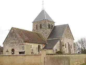 The church of Saint-Laurent in Marigny
