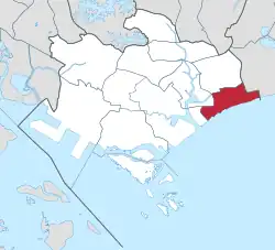 Location of Marine Parade in the Central Region of Singapore