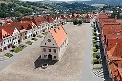 The town hall square (Radničné námestie) in Bardejov