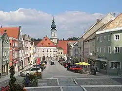 Market square in Rotthalmünster
