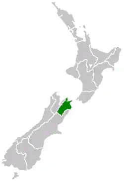 Location in New Zealand