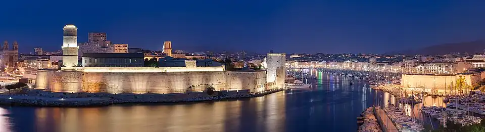 Marseille, main city of the region.