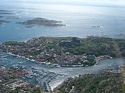 Aerial view of Marstrand