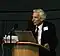  Martin Rees delivering a lecture at Jodrell Bank