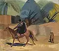 Man and woman on a horse (1912)