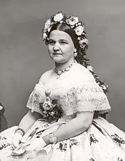 Black and white photograph of Mary Todd Lincoln