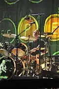 Matt Cameron performing with Pearl Jam in 2009