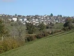 Mauriac from the Val St-Jean lake.