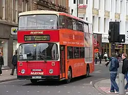 Scania N113DR with East Lancs 1984-style bodywork in 2005