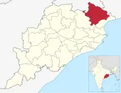 Location in Odisha, India