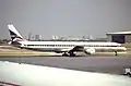 A Delta Air Lines airplane at the airport in 1988.