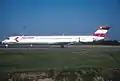 An Austrian Airlines MD-80 in 1990. Austrian retired the MD-80s in 2005.
