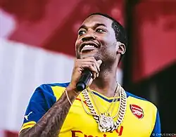Meek Mill performing in Philadelphia, 2015