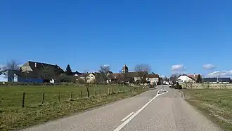 The road into Menoux