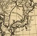 A 1700 French map describing the sea as Mer Orientale (Eastern Sea or Oriental Sea).