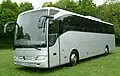 A Mercedes-Benz Tourismo demonstrator.
