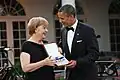 Angela Merkel being honored with the Presidential Medal of Freedom, August 2010