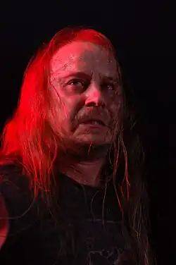 Lars-Göran Petrov performing at Metalmania 2007