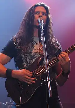 Broderick performing in 2008
