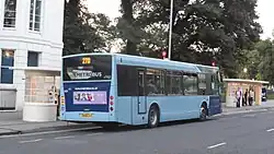 A Metrobus London East Lancs Esteem bodied Scania N94UB.