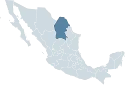 Location within Mexico