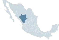 Location within Mexico