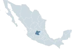 Location within Mexico
