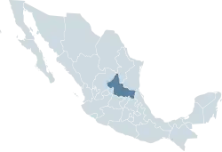 Location within Mexico