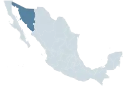 Location within Mexico