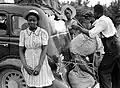 Group of Florida migrants in  North Carolina on their way to New Jersey, to pick potatoes, in 1945