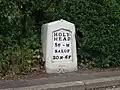 A milestone on the route of the old A5 road