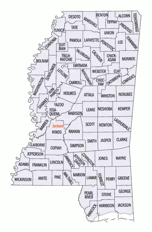 Mississippi counties