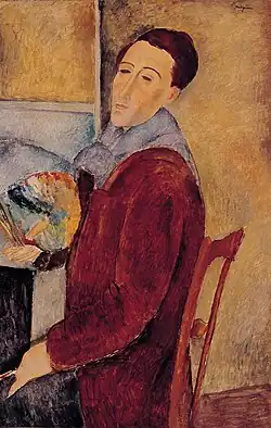 Self-portrait, 1919, oil on canvas, Museum of Contemporary Art, São Paulo, Brazil