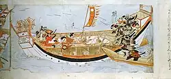 Painting scrolls on the Mongol invasions by Fukuda Taika, 1846 —see 1274 and 1281 above