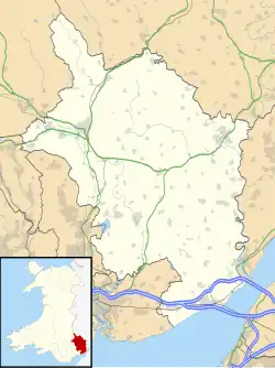Usk is located in Monmouthshire