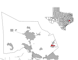 Location of Patton Village, Texas